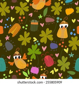 St. Patrick's day background in green colors. Vector illustration. Design in a colorful style.