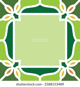 St Patrick's day background in green art nouveau deco style for poster, print, flyer, etc