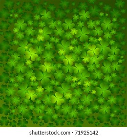 St. Patrick's day background in green colors