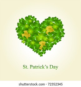 St. Patrick's day background in green colors