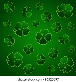 St. Patrick's day background in green colors.