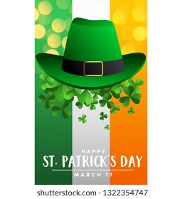 st patricks day background with hat