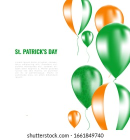 St. Patrick's Day Hintergrund mit Heliumballons