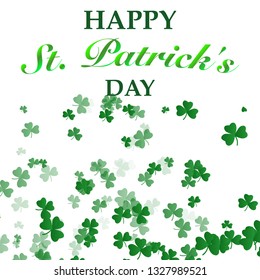 St. Patrick's Day Background with lettering text decoration. Saint Patrick's day. Vector illustration EPS10.