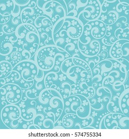 St. Patrick's day background in mint colors. Vector illustration.