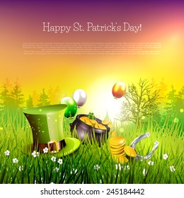 St. Patrick's Day background with place for your text 