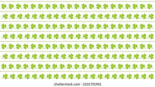 St. Patrick's day background. Seamless pattern design, pattern for textille printing, wallpaper and others with flat style illustration. Vector