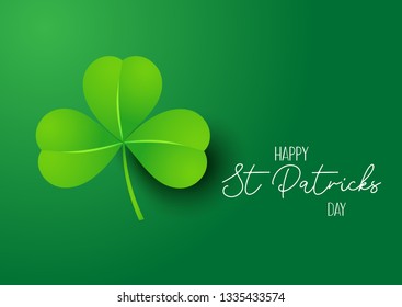 St Patrick's Day background with shamrock