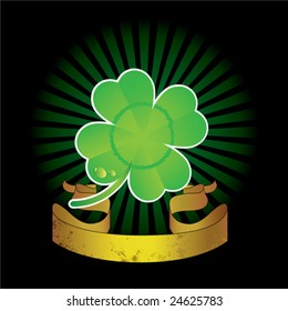 St. Patrick`s Day background. Shamrock.