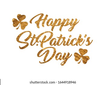 St Patrick's Day background. Vector illustration for lucky spring design with a shamrock. St. Patrick's Day greeting. Vector illustration