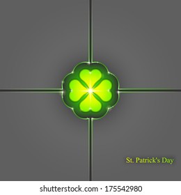 St. Patrick's day background, Vector, Abstract geometric background