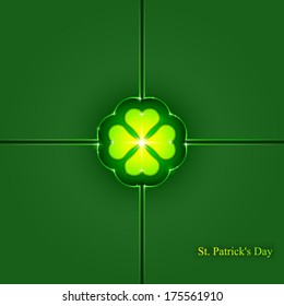 St. Patrick's day background, Vector, Abstract geometric background