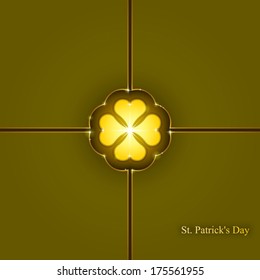 St. Patrick's day background, Vector, Abstract geometric background