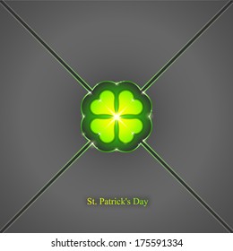 St. Patrick's day background, Vector, Abstract geometric background
