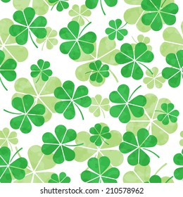 St. Patrick`s day background. Vector seamless pattern.