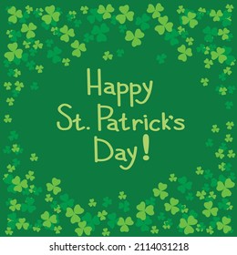 St. Patrick's Day background. Vector for banner, poster, greeting card, flyer, postcard, sticker, etc.