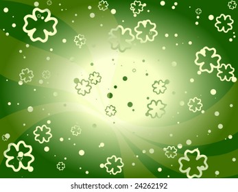 St Patrick's Day background (vector); a JPG version is also available