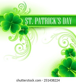 St. Patrick's Day Background. Vector illustration.