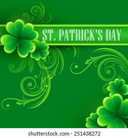 St. Patrick's Day Background. Vector illustration.