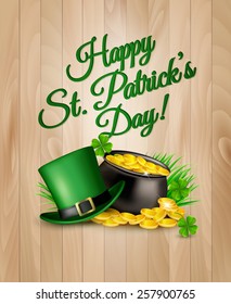 St. Patrick's Day Background. Vector illustration.