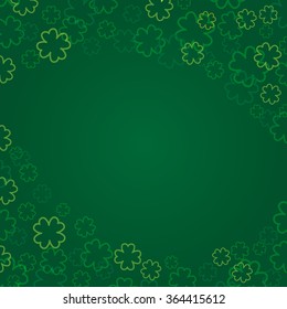 St. Patrick's day background. Vector illustration.