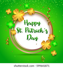 St Patricks day background vector illustration