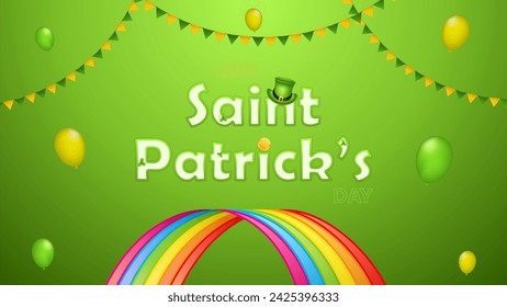 St. Patrick's Day background.Greeting card vector illustration