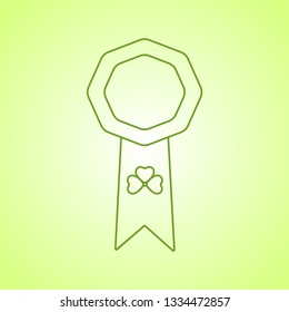 St. Patrick's day badge icon