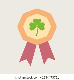 St. Patrick's day badge icon