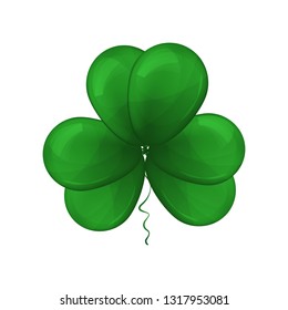 St. Patricks day. A balloon clover Vector illustration