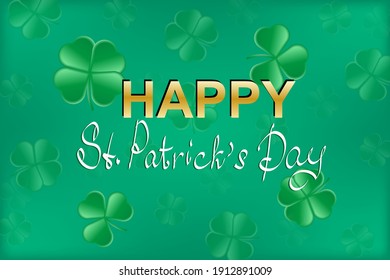 St. Patrick's Day banner design template. Simple banner for website, store, magazine promotions. Vector