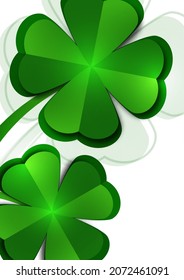 St. Patrick's Day banner design template. Simple banner for website, store, magazine promotions. Vector illustration