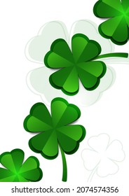 St. Patrick's Day banner design template. Simple banner for website, store, magazine promotions. Vector illustration