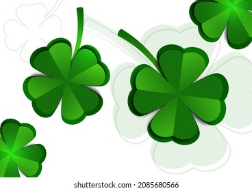St. Patrick's Day banner design template. Simple banner for website, store, magazine promotions. Vector illustration