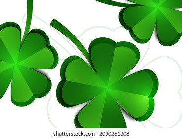 St. Patrick's Day banner design template. Simple banner for website, store, magazine promotions. Vector illustration