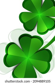 St. Patrick's Day banner design template. Simple banner for website, store, magazine promotions. Vector illustration
