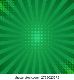 ST Patrick's Day Banner Design Irischer Hintergrund grüner Farbverlauf Öko Sonnenaufgang Hintergrund