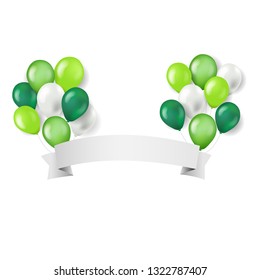 St Patricks Day Banner With Gradient Mesh, Vector Illustration