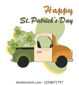 st patricks day banner happy st patrick's day irish flag color car