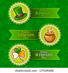 St. Patrick's day banner set