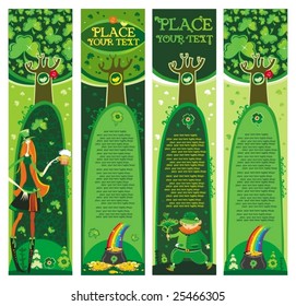 St. Patrick's Day banners with copy space. To see similar, please VISIT MY GALLERY.