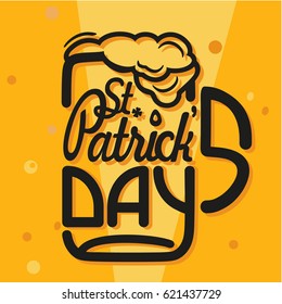 St. Patrick's Day Beer lettering