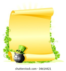 St. Patrick's Day blank Letter