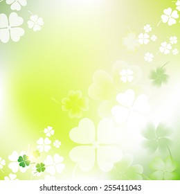 St. Patrick`s Day Blurred Background.