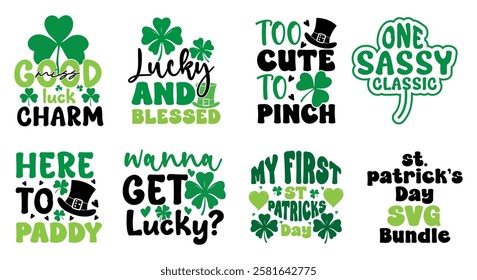 St. Patrick's Day Bundle T-shirt Design, St Patrick's Day Quotes, saint Patrick's day t shirt