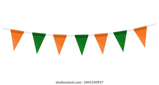 St. Patrick's Day bunting Irish garland triangle flags
