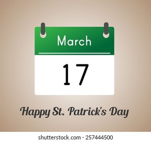 St. Patrick's day calendar