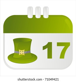 st. patrick's day calendar icon