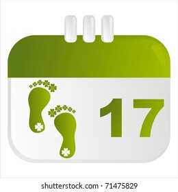 st. patrick's day calendar icon