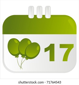 st. patrick's day calendar icon